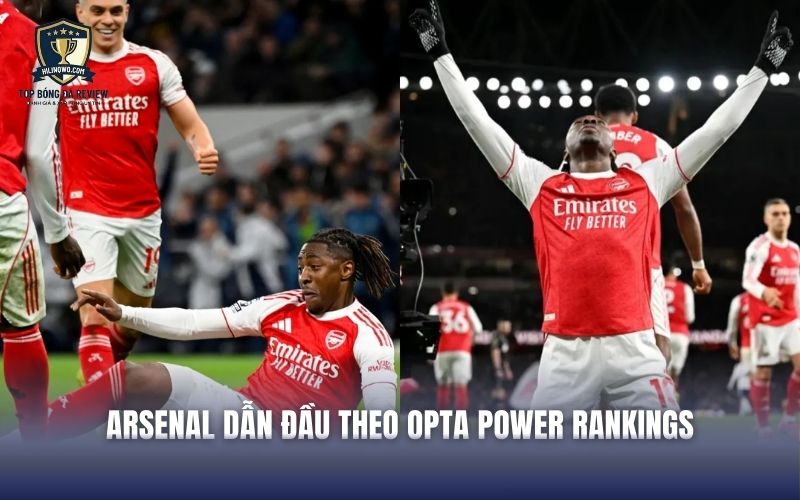 Arsenal dẫn đầu top 100 câu lạc bộ mạnh nhất thế giới theo Opta